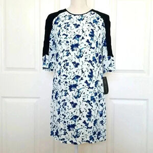 French Connection | Blue Floral ¾ Sleeve Dress